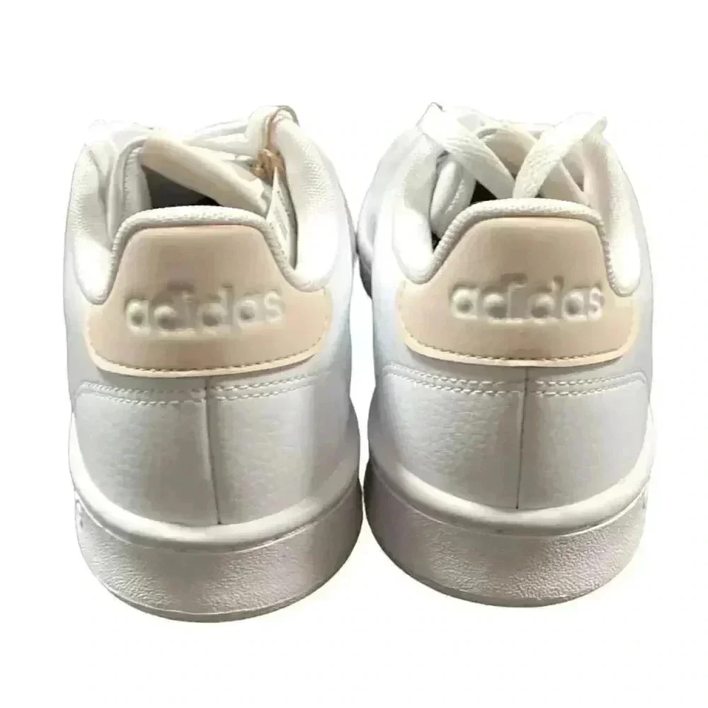 Adidas Advantage White Pink Women 9 Athletic Tennis Shoes Sneaker Trainer ID9652